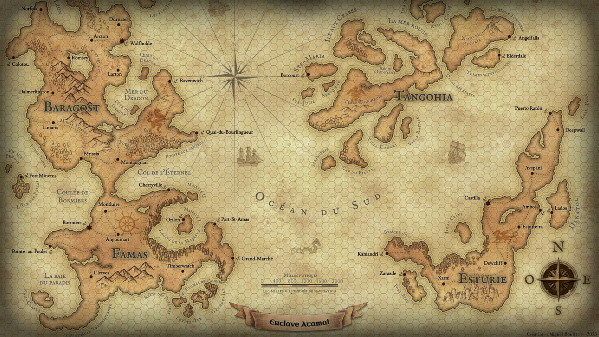 Une imagination débordante, un monde étoffé, qui attend votre contribution…